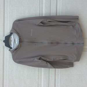 Columbia Active Fit Gray Zip Up Athletic Activewear Jacket Hoodie Med